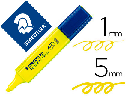 Marcador fluorescente Staedtler Textsurfer 364 tinta amarilla